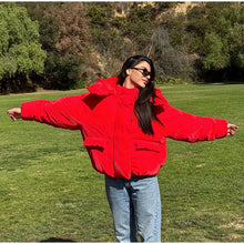 Load image into Gallery viewer, Warm Women&#39;s Hooded Cotton Padded Coats 2025 Autumn Winter Lady Outwear
