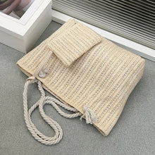 Load image into Gallery viewer, Designer Style Large Capacity Straw Tote Bag Summer Beach Bag Casual Bali Big Purse
