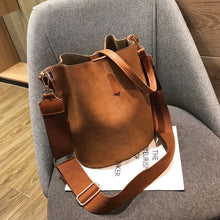 Load image into Gallery viewer, Designer Handbags Ladies Bucket Bag PU Leather Shoulder Large Capacity Crossbody Bags for Women High Quality New Tote Bag
