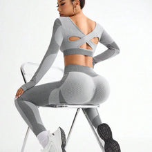 Load image into Gallery viewer, Women&#39;s 2pcs Hot-selling New Sports Tight Running Breathable Seamless Yoga Suit
